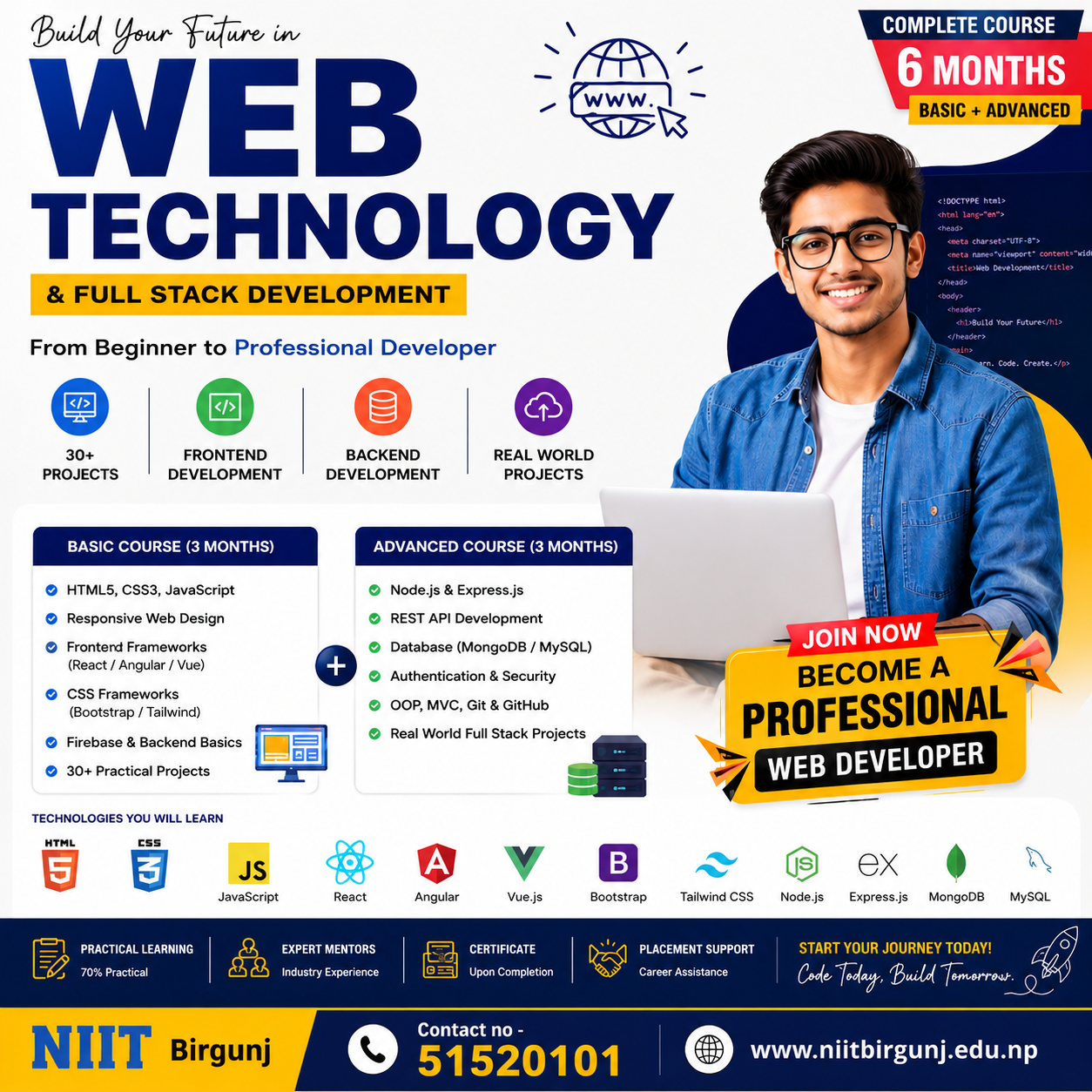 Web Technology Course Syllabus Complete Frontend & Backend Web Development Program