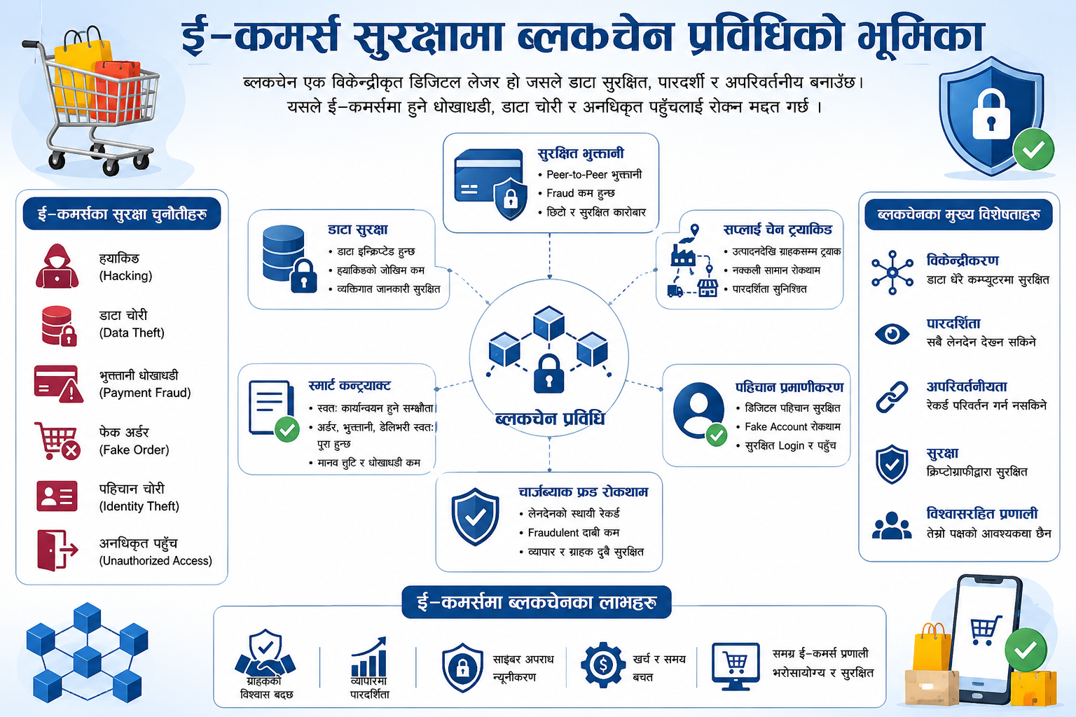 ई–कमर्स सुरक्षामा ब्लकचेन प्रविधिको भूमिका