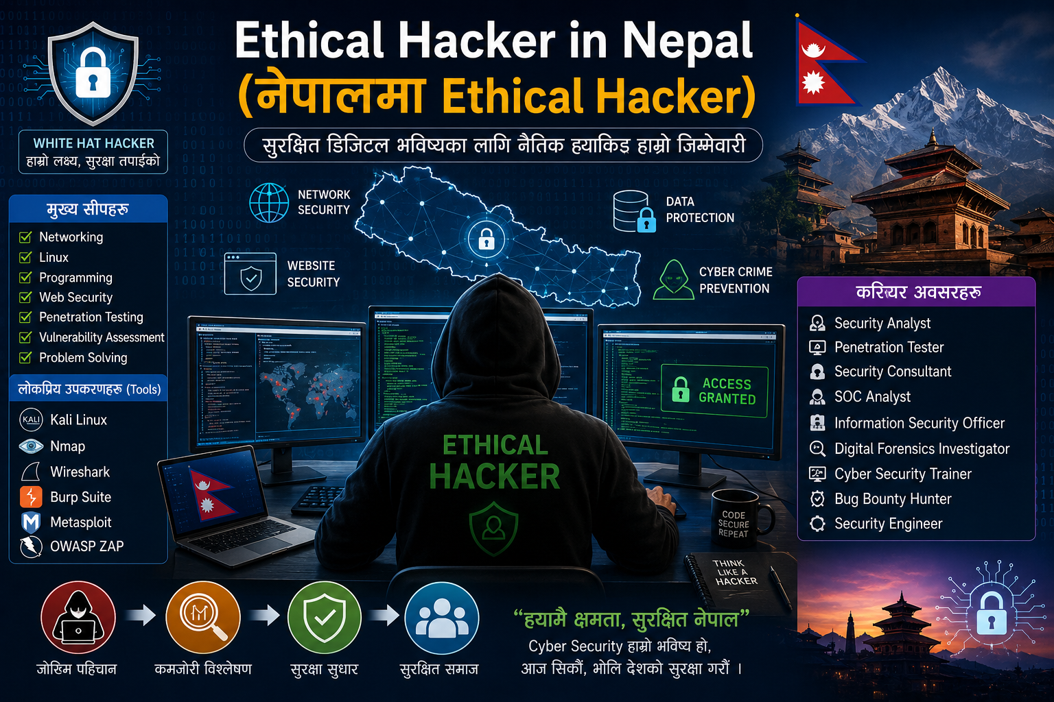 Ethical Hacker in Nepal (नेपालमा Ethical Hacker): साइबर सुरक्षाको भविष्य, करियर र अवसर – भाग १